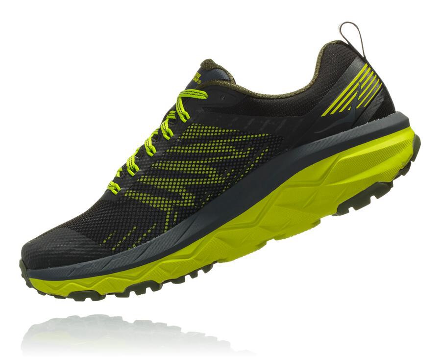 Hoka One One トレイルシューズ メンズ 黒/緑 - チャレンジャー ATR 5 - WU1725638